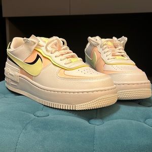 Nike Air Force 1 Shadow Summit - White - Barely Volt - 8.5US W